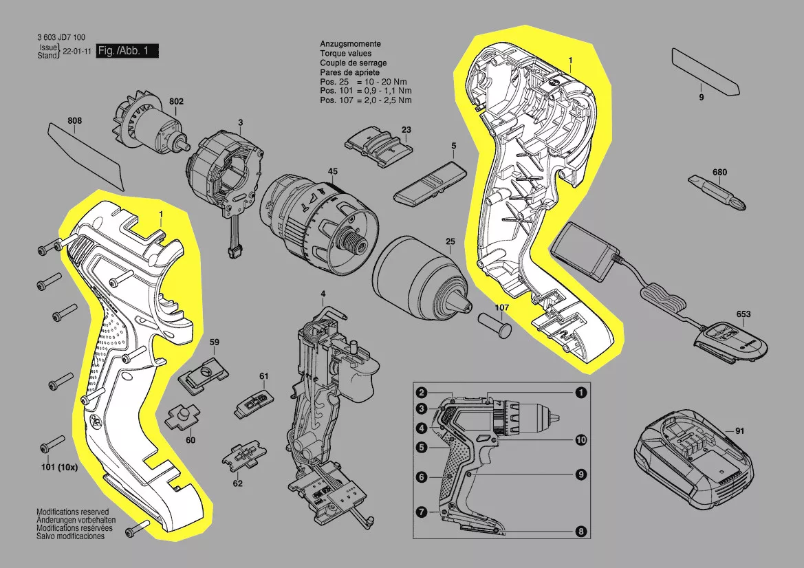 Coquille réf. 1 605 806 698 Bosch